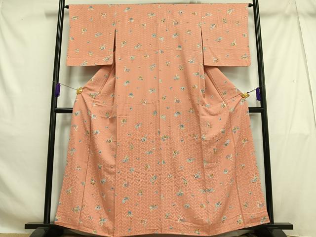 平和屋着物■上質な小紋 成り物 正絹 逸品 AABH1046oa