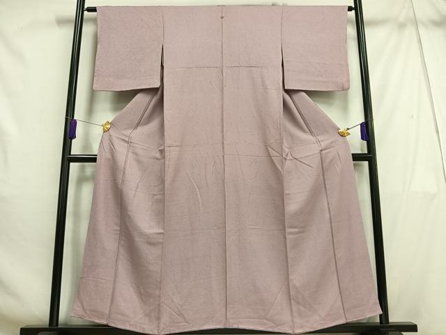 平和屋着物■上質な色無地 紋意匠 梅鼠色 正絹 逸品 AABH1048oa