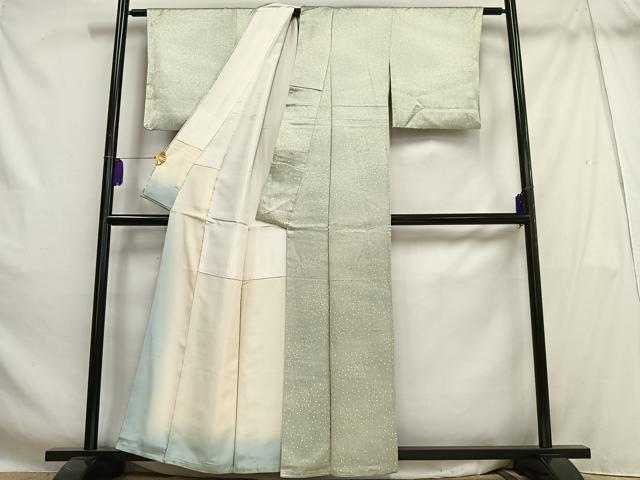 平和屋着物■上質な小紋 霞文 大丸扱い 正絹 逸品 AABH1062oa