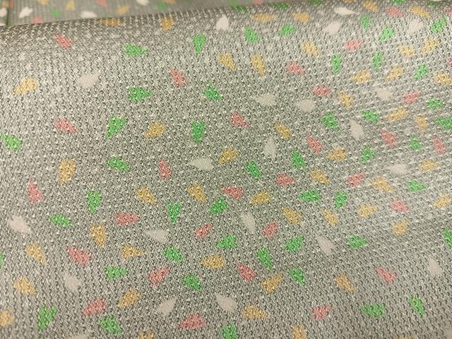 平和屋着物■上質な小紋 霞文 大丸扱い 正絹 逸品 AABH1062oa