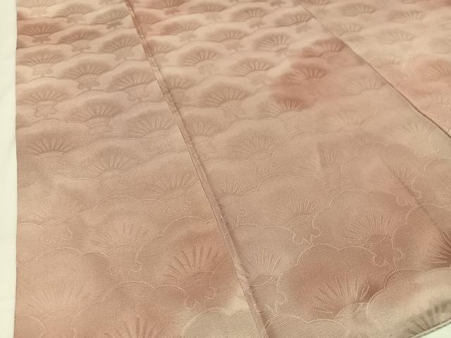 平和屋着物■上質な小紋 梅青海波地紋 暈し染め 正絹 逸品 AABH1070oa