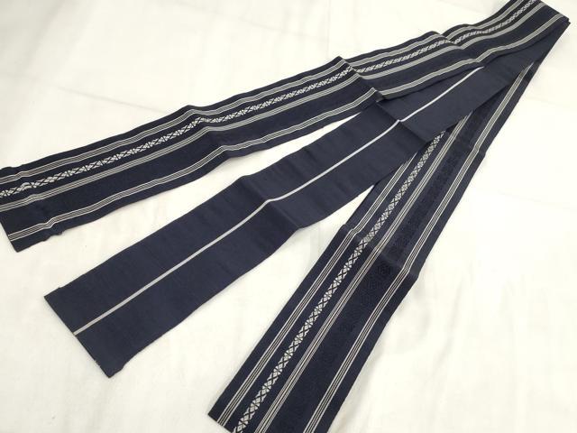 平和屋着物◎男性 本場筑前博多織 角帯 献上 正絹 逸品 AABH1319wj