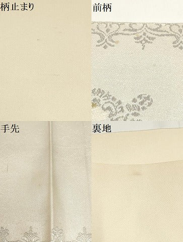 平和屋着物▼太鼓柄 本袋帯 吉祥花文 金銀糸 正絹 逸品 AABH1737wj