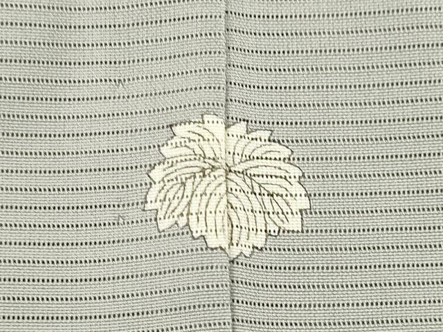 平和屋着物*夏物 色無地 絽 茶鼠色 正絹 逸品 AABH1923ck