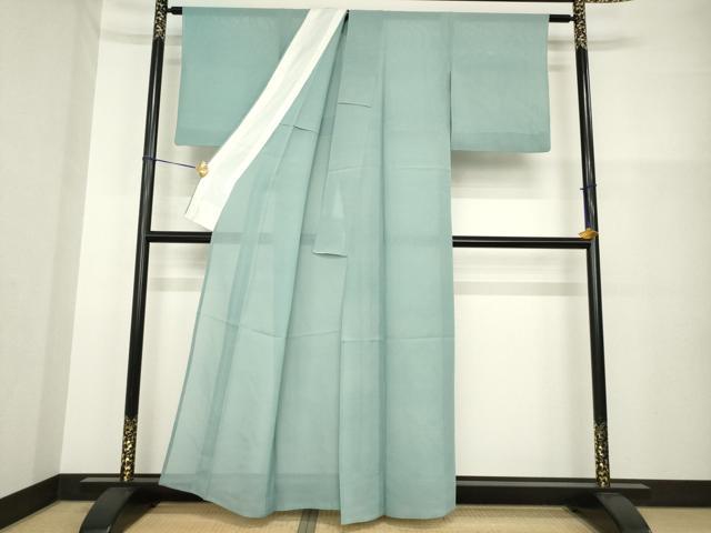 平和屋着物*夏物 色無地 紗 豆がら茶色 正絹 逸品 AABH1926ck
