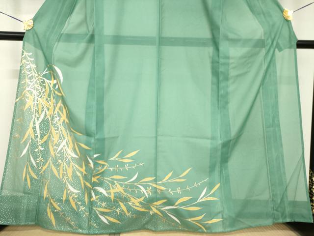平和屋着物*夏物 訪問着 絽 枝葉文 金彩 洗える着物 AABH1934ck