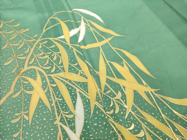 平和屋着物*夏物 訪問着 絽 枝葉文 金彩 洗える着物 AABH1934ck