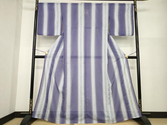 平和屋着物*夏物 小紋 絽 花間道 暈し染め 洗える着物 AABH1937ck