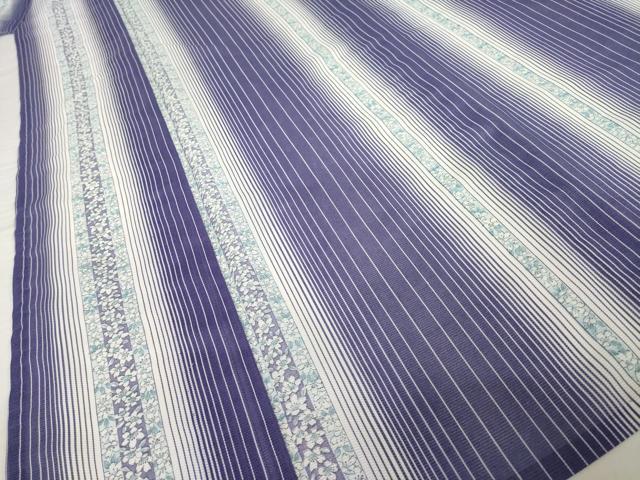平和屋着物*夏物 小紋 絽 花間道 暈し染め 洗える着物 AABH1937ck