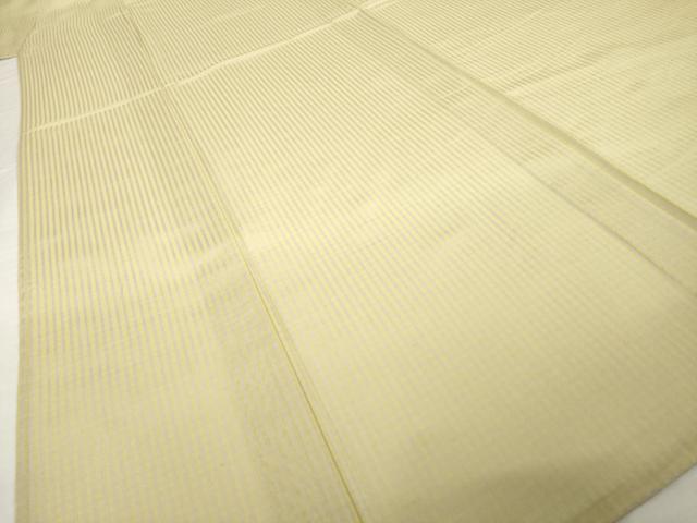 平和屋着物*夏物 小紋 紗 すかし織 格子 コート地 反端付き 正絹 逸品 AABH1959ck