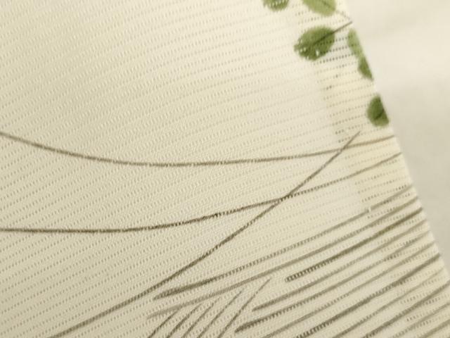 平和屋着物*夏物 小紋 絽 草花文 暈し染め 三越扱い 正絹 逸品 AABH1967ck