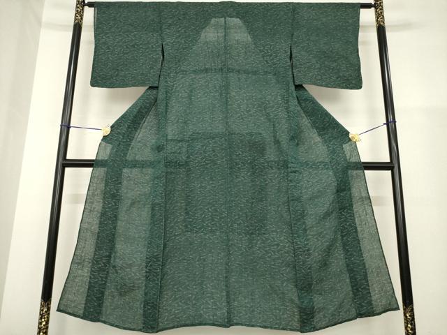 平和屋着物*夏物 小千谷ちぢみ 敷松葉 麻 逸品 AABH1971ck