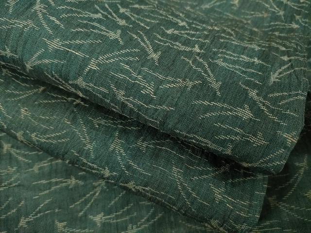 平和屋着物*夏物 小千谷ちぢみ 敷松葉 麻 逸品 AABH1971ck