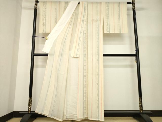 平和屋着物*夏物 小紋 絽 花間道 正絹 逸品 AABH1974ck