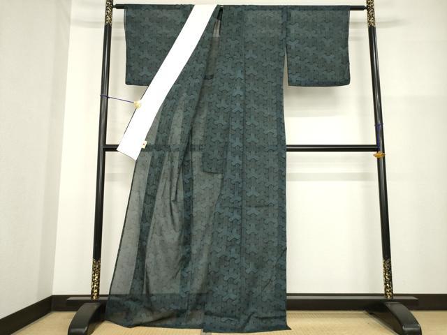 平和屋着物*夏物 小紋 毘沙門亀甲 AABH1977ck