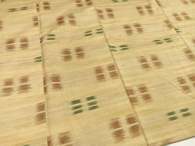 平和屋着物●上質な紬 変わり市松 正絹 逸品 AABH2017ph