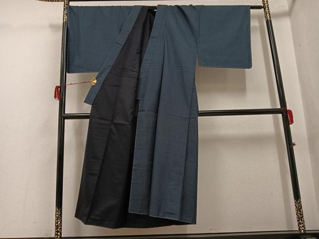 平和屋着物●男性 本場大島紬 アンサンブル 100亀甲 総詰め 正絹 逸品 未使用 AABH2022ph