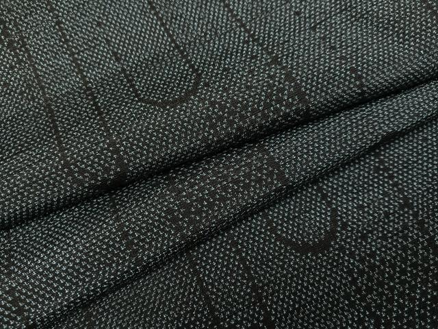 平和屋着物●結城紬 間道 正絹 逸品 AABH2032ph