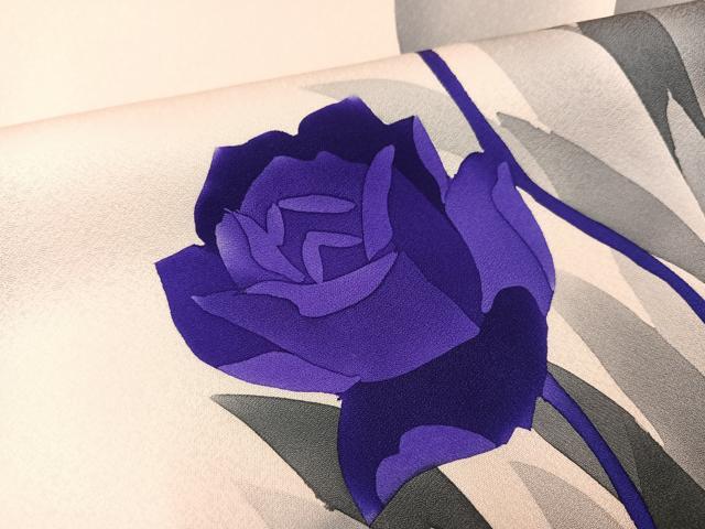 平和屋着物●訪問着 薔薇 バラ 正絹 逸品 AABH2066ph
