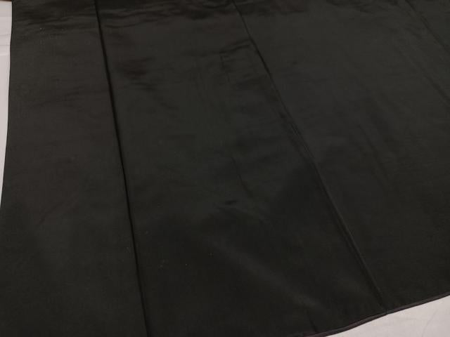 平和屋着物●男性 黒紋付・羽織セット 正絹 逸品 AABH2074ph
