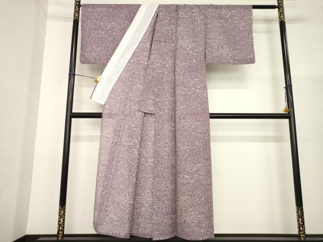 平和屋着物*夏物 小紋 絽 流水文 洗える着物 AABH2109ck