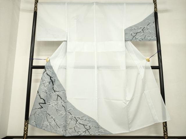 平和屋着物*夏物 男性 訪問着 絽 松 金彩 洗える着物 AABH2115ck