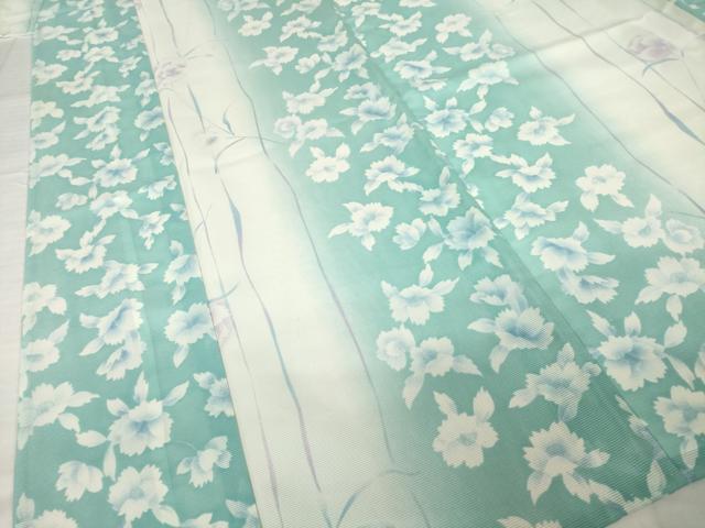 平和屋着物*夏物 小紋 絽 花間道 洗える着物 AABH2123ck