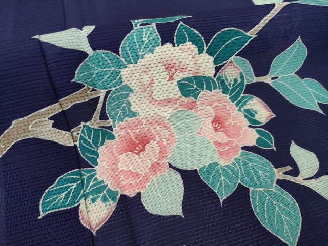 平和屋着物*夏物 訪問着 絽 友禅 枝花文 正絹 逸品 未使用 AABH2158ck