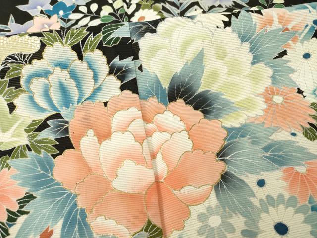 平和屋着物*夏物 黒留袖 絽 花車文 金彩 正絹 逸品 未使用 AABH2159ck