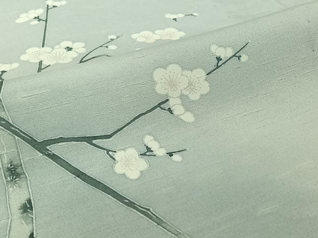 平和屋着物▽訪問着 単衣 枝梅文 暈し染め 洗える着物 AABH2164jh