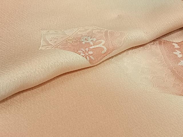 平和屋着物▽上質な小紋 単衣 正倉院花文 暈し染め 正絹 逸品 AABH2226jh