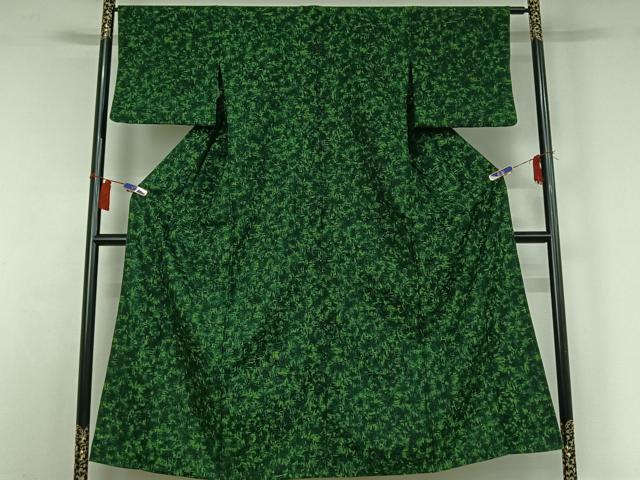 平和屋着物▽小紋 単衣 霞文 暈し染め ウール AABH2254jh