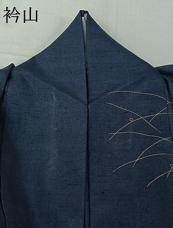 平和屋着物▽訪問着 単衣 紬地 刺繍 草花文 暈し染め 金彩 金糸 正絹 逸品 AABH2275jh
