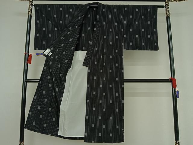 平和屋着物▽男性 紬 単衣 縞 やまと誂製 正絹 逸品 AABH2277jh