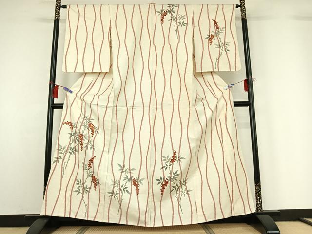 平和屋着物▽上質な紬　単衣　絣柄　正絹　逸品　AABE5696fy 平和屋着物▽上質な紬 単衣 縞 正絹 逸品 DAAT9833az 【公式通販】