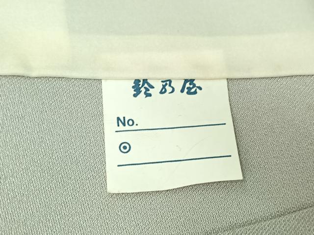 平和屋着物▽上質な小紋 単衣 草花文 金彩 鈴乃屋扱い 正絹 逸品 AABH2285jh