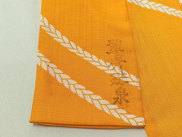 平和屋着物▽小紋 単衣 向かい鶴文 洗える着物 AABH2294jh