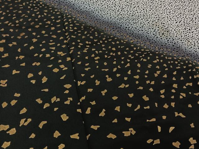 平和屋着物▽訪問着 単衣 箔散らし文様 暈し染め 金彩 洗える着物 AABH2301jh