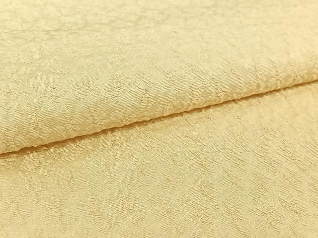 平和屋着物▽上質な色無地 単衣 鳥の子色 正絹 逸品 AABH2320jh