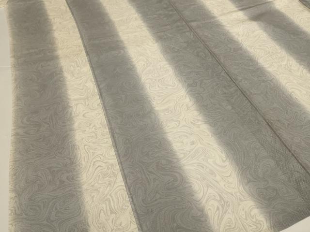 平和屋着物*夏物 小紋 絽 墨流し間道 正絹 逸品 AABH2441jd