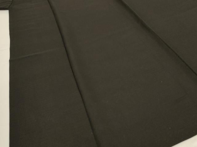 平和屋着物*夏物 男性 黒紋付 羽織セット 絽 正絹 逸品 AABH2442jd