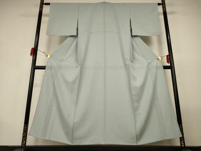 平和屋着物*夏物 色無地 絽 青磁鼠色 正絹 逸品 AABH2445jd