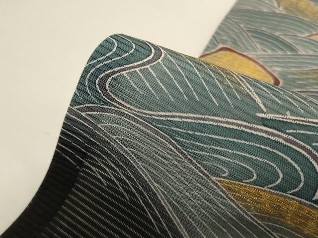 平和屋着物*夏物 黒留袖 絽 作家物 風景文 金彩 高島屋扱い 正絹 逸品 AABH2447jd