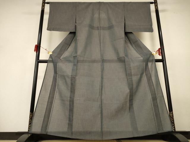 平和屋着物*夏物 小紋 紗 縞 AABH2461jd