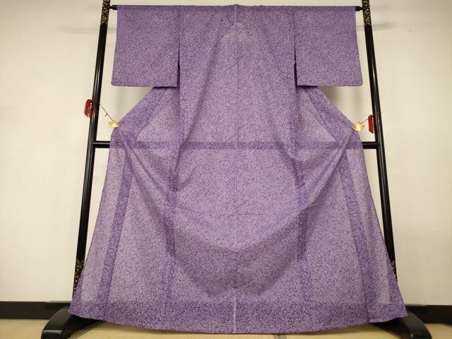 平和屋着物*夏物 小紋 絽 氷割れ文 洗える着物 AABH2462jd