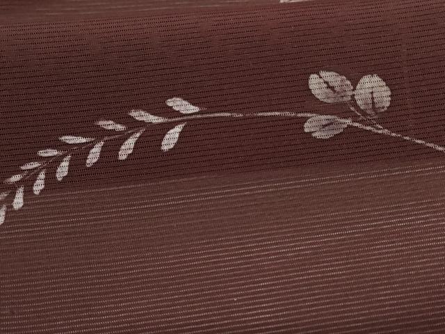 平和屋着物*夏物 小紋 絽 手描き 草花文 正絹 逸品 AABH2470jd