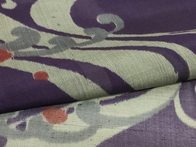 平和屋着物*夏物 アンティーク 大正ロマン 小紋 紗 流水文 正絹 逸品 AABH2474jd