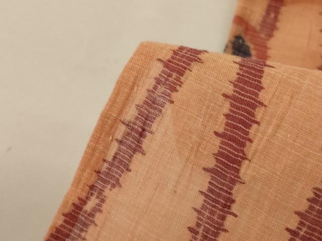 平和屋着物*夏物 小千谷ちぢみ 立涌花文 麻 逸品 AABH2499jd