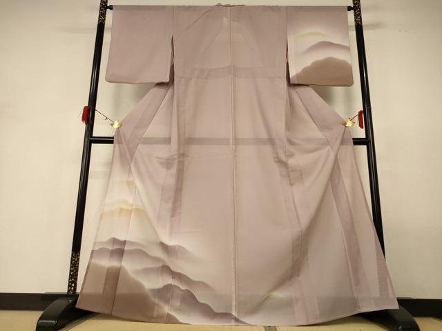 平和屋着物*夏物 訪問着 変わり絽 風景文 暈し染め 正絹 逸品 AABH2506jd