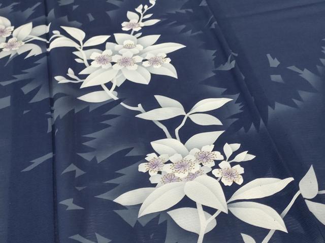 平和屋着物*夏物 訪問着 絽 草花文 金彩 正絹 逸品 AABH2513jd